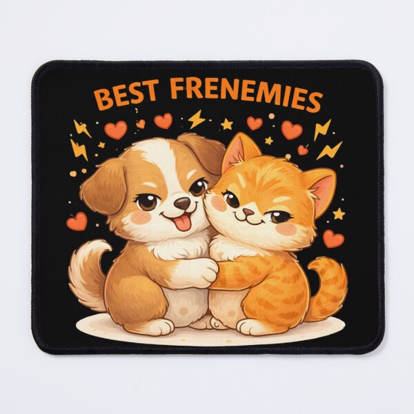 Item preview, Best Frenemies Cute Cat And Dog designed and sold by Papier Atelier Art.