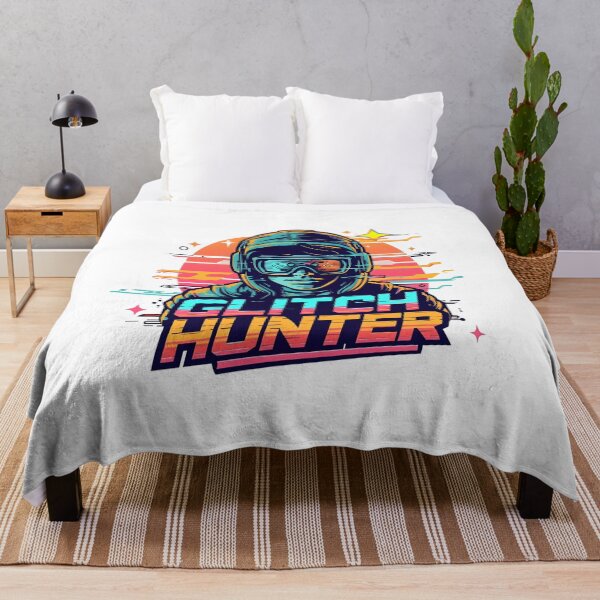 Item preview, Glitch Hunter Gamer – Retro Futuristic Gaming Art designed and sold by PHRASEandSTYLE.