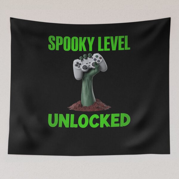 Item preview, Gamer Halloween Spooky Level Unlocked Zombie Boys Teens Kids designed and sold by trinfhri.
