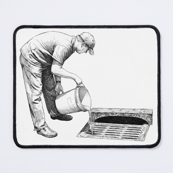 Item preview, Pouring Chemicals Down Sewer Drain designed and sold by Naux | Design & Illustration.