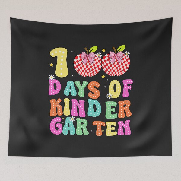 Item preview, 100 Days of Kindergarten Girls 100th Day of School Kids  designed and sold by FrankIsabel.