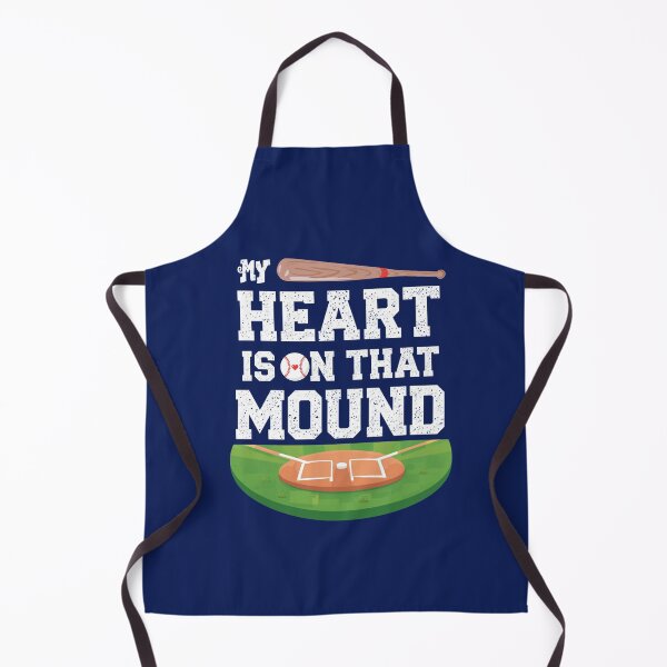 Item preview, My Heart Is On That Mound - Baseball Pitcher Mom & Dad Graphic designed and sold by CulDeSacCreate.