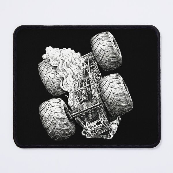 Item preview, Monster Truck Overturned and on Fire designed and sold by Naux | Design & Illustration.