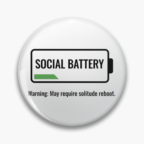 Item preview, Social Battery Low - Solitude Reboot Introvert Gift" designed and sold by DisignByPrince.