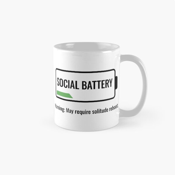 Item preview, Social Battery Low - Solitude Reboot Introvert Gift" designed and sold by DisignByPrince.