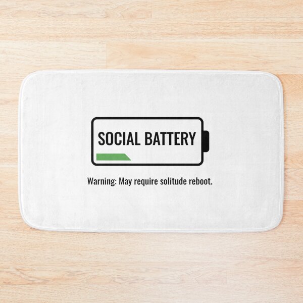 Item preview, Social Battery Low - Solitude Reboot Introvert Gift" designed and sold by DisignByPrince.