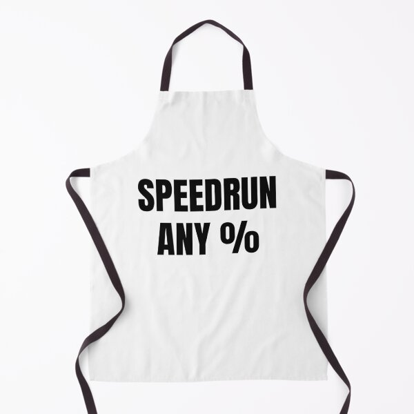 Item preview, Speedrun Any % – Bold Minimal Gamer Text designed and sold by PHRASEandSTYLE.