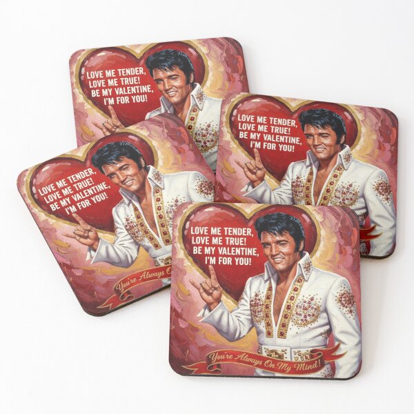 Item preview, Elvis Presley Valentine’s Day Oil Painting – "Love Me Tender" Tribute Art designed and sold by Art's Diner.