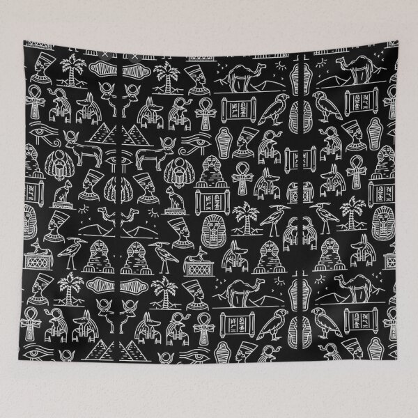 Item preview, Egyptian Pattern (Black) designed and sold by Zheap14.