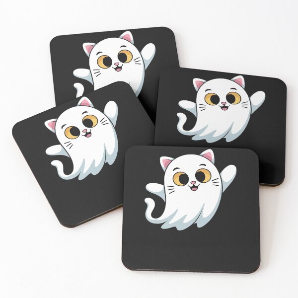 Item preview, Ghost Kitty Halloween designed and sold by trinfhri.