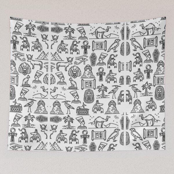 Item preview, Egyptian Pattern (White) designed and sold by Zheap14.