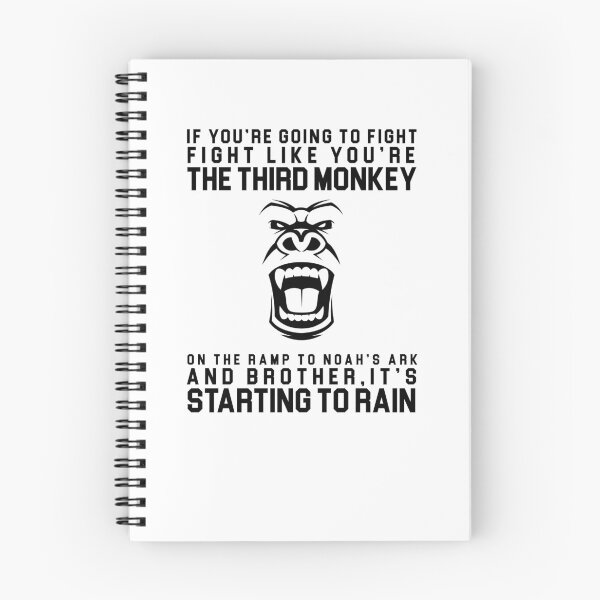 Item preview, Fight Like The Third Monkey On Noah's Ark V5 designed and sold by TeeTimeGuys.