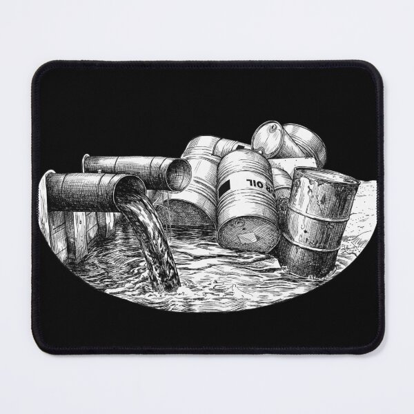 Item preview, Quagmire with Oil Barrels designed and sold by Naux | Design & Illustration.