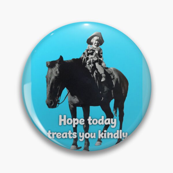 Item preview, Hope Today Treats You Kindly – Vintage Cowgirl Greeting Art designed and sold by Pickled Poppies .