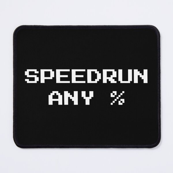 Item preview, Speedrun Any % – Pixel Font Gaming Text designed and sold by PHRASEandSTYLE.