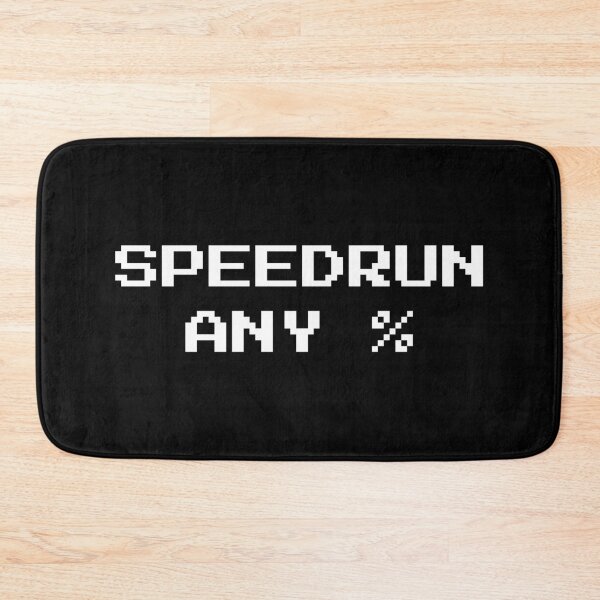 Item preview, Speedrun Any % – Pixel Font Gaming Text designed and sold by PHRASEandSTYLE.