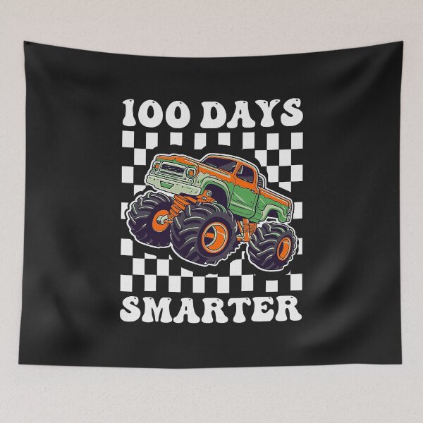 Item preview, 100 Days Smarter 100th Day of School Monster Truck Boys Kids  designed and sold by FrankIsabel.