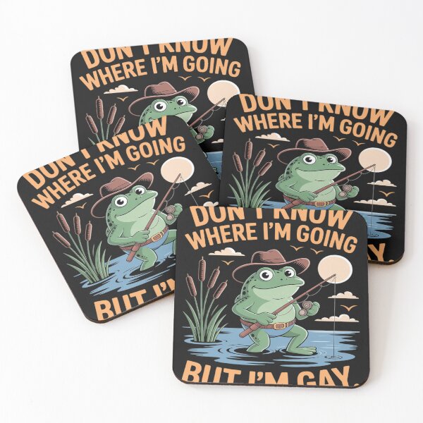 Item preview, I Don't Know Where I'm Going But I'm Gay Frog LGBT Pride designed and sold by trinfhri.