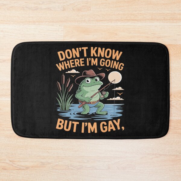 Item preview, I Don't Know Where I'm Going But I'm Gay Frog LGBT Pride designed and sold by trinfhri.