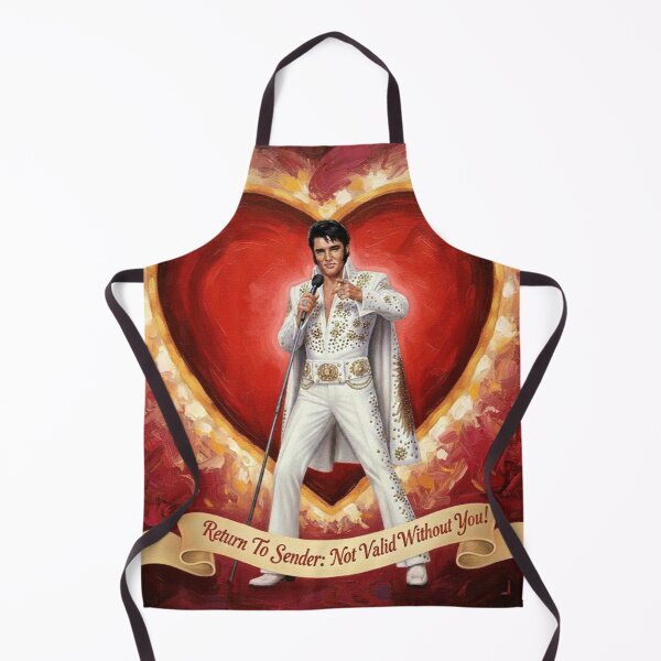Item preview, Elvis Presley Valentine Art – "Return To Sender" Gold Jumpsuit Oil Painting designed and sold by Art's Diner.