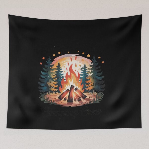 Item preview, Fires Friends Fun Camping Crew Summer Camp designed and sold by genkihikki.