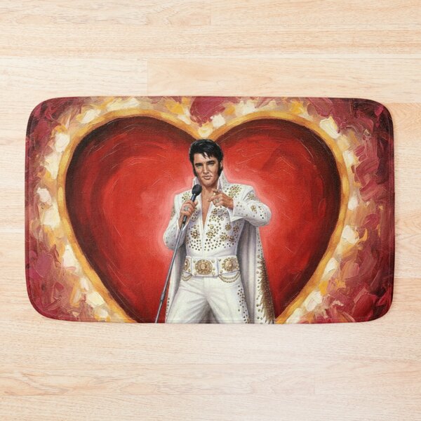 Item preview, Elvis Presley Valentine Art – "Return To Sender" Gold Jumpsuit Oil Painting designed and sold by Art's Diner.