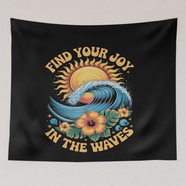 Item preview, Find Your Joy In The Waves Beach Summer designed and sold by genkihikki.