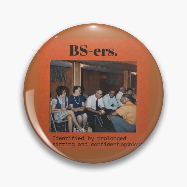 Item preview, BS-ers Funny Vintage Humor Art – Confident Opinions Meme designed and sold by Pickled Poppies .