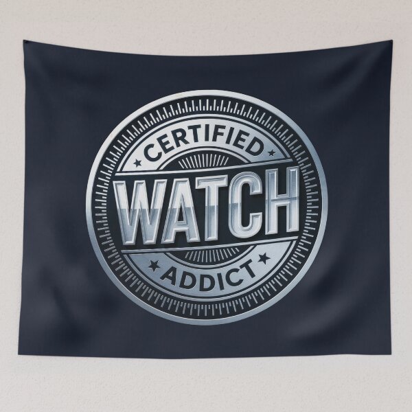 Item preview, Certified Watch Addict – Luxury Horology Badge Design designed and sold by WatchesAndMore.