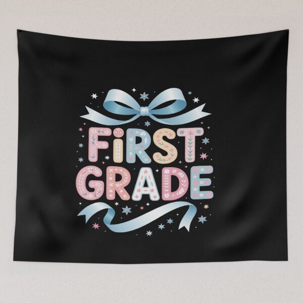 Item preview, First Grade Coquette Bow Girls Teacher Team 1st Grade Squad designed and sold by genkihikki.