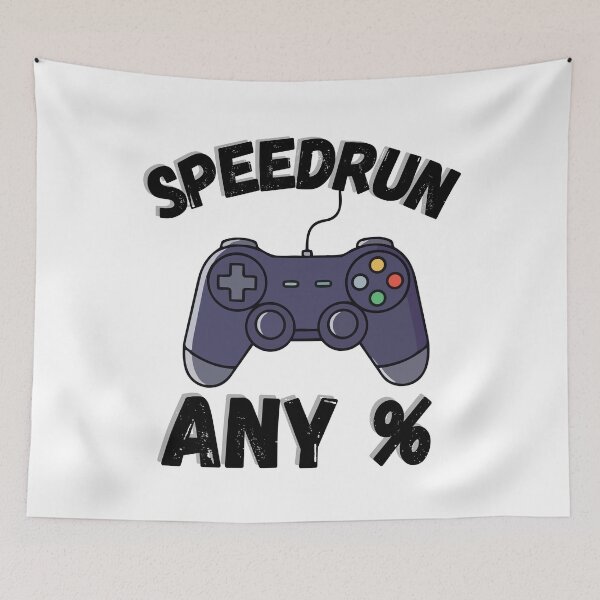 Item preview, Speedrun Any % – Gamer Controller Graphic Design designed and sold by PHRASEandSTYLE.