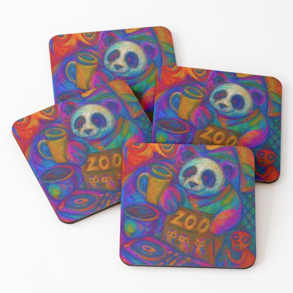 Item preview, ZOO Party: Panda Beats & Swirling Creatures designed and sold by LuxuryApparels.