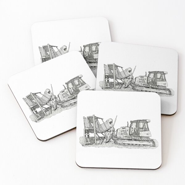 Item preview, Bulldozer Demolishing Playground designed and sold by Naux | Design & Illustration.