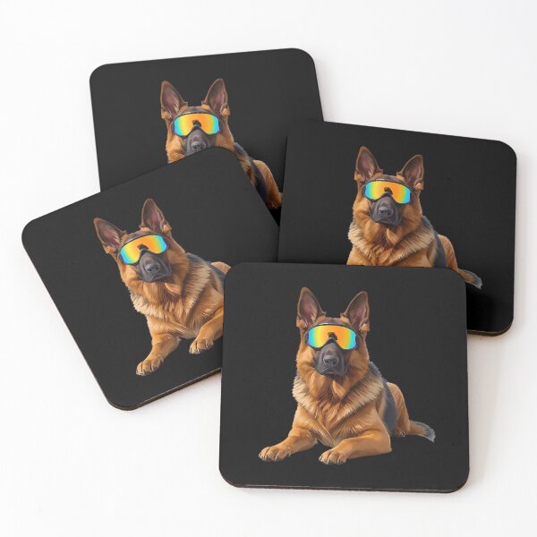 Item preview, Powder-Ready German Shepherd – Cute Ski Dog Art for Dog Lovers & Skiers designed and sold by Fredster1966.