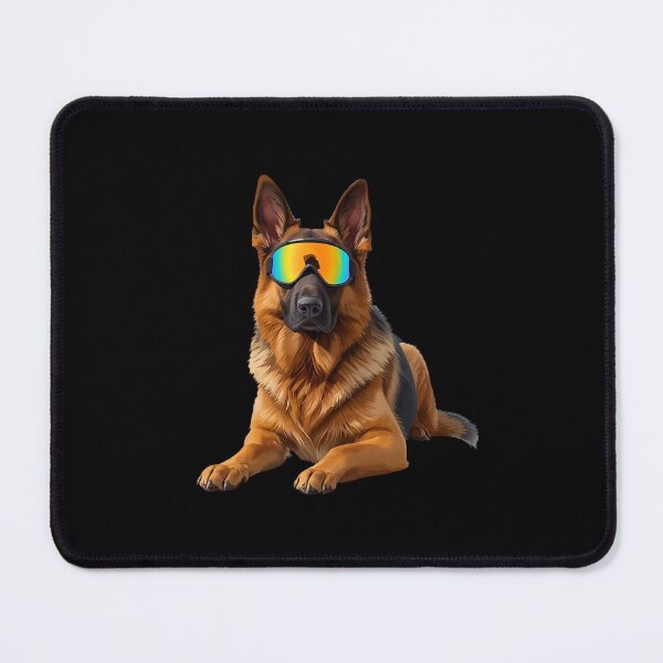 Item preview, Powder-Ready German Shepherd – Cute Ski Dog Art for Dog Lovers & Skiers designed and sold by Fredster1966.
