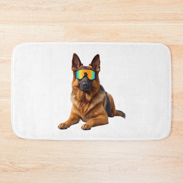 Item preview, Powder-Ready German Shepherd – Cute Ski Dog Art for Dog Lovers & Skiers designed and sold by Fredster1966.