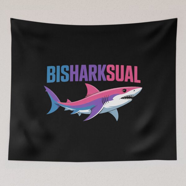 Item preview, Bisharksual Shark Bisexual Flag Bi Pride Binsexuality LGBT designed and sold by EllenJast.
