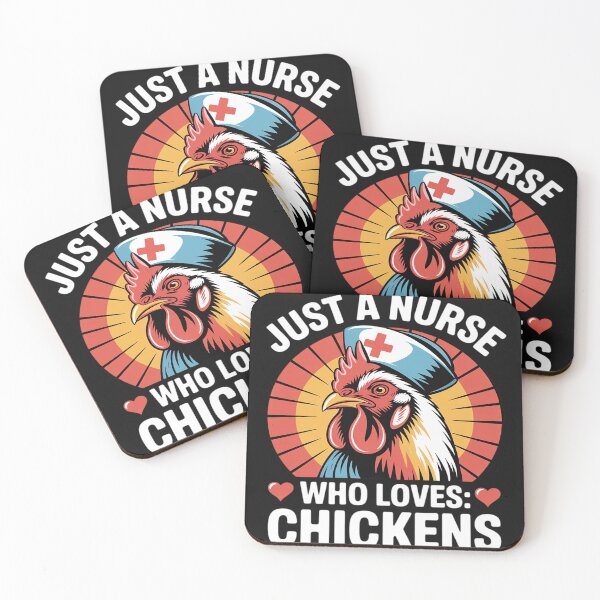 Item preview, Just a Nurse Who Loves Chickens Funny Nursing designed and sold by lamsaoniutoi.