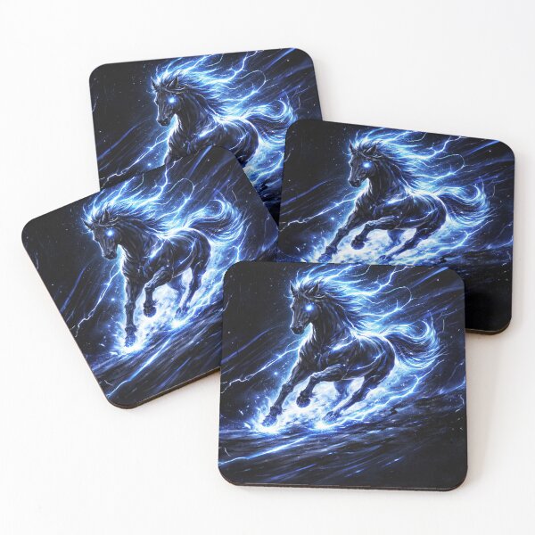 Item preview, Lightning Horse Spirit – Electric Energy Fantasy Stallion designed and sold by Sksticker991.