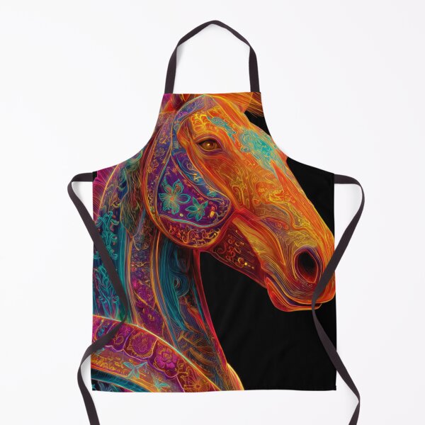 Item preview, Cyber Steppe Horse Fire Year 2026 Neon designed and sold by ChinzorigBAY.