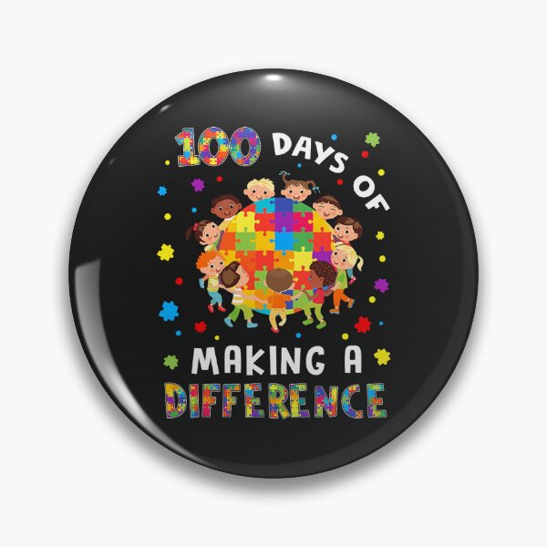 Item preview, Autism 100 Days 100th Day of School Teacher Autism Awareness  designed and sold by ArleneRowe.