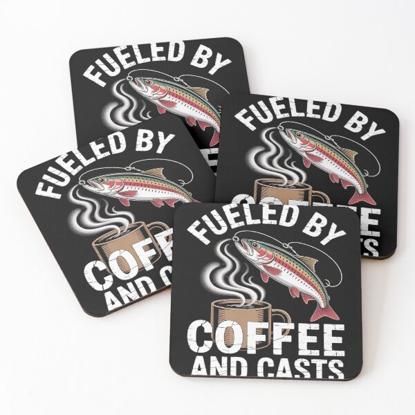 Item preview, Fishing Fueled By Coffee Casts Funny Fisherman Angler designed and sold by genkihikki.