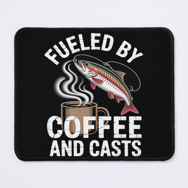 Item preview, Fishing Fueled By Coffee Casts Funny Fisherman Angler designed and sold by genkihikki.