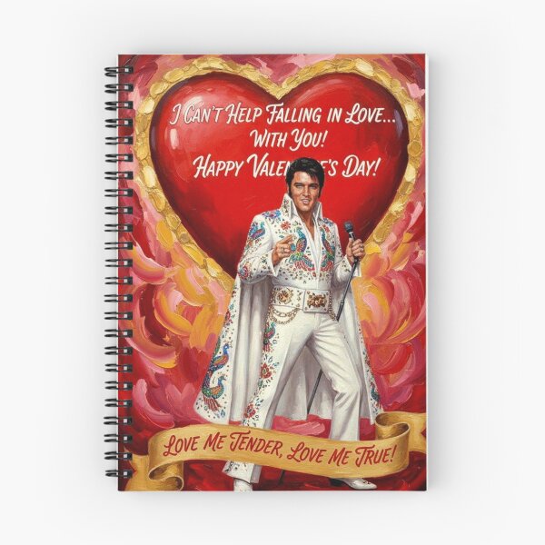 Item preview, Elvis Presley Valentine Art – "Can't Help Falling In Love" Peacock Jumpsuit Oil Painting designed and sold by Art's Diner.