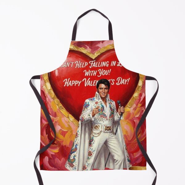 Item preview, Elvis Presley Valentine Art – "Can't Help Falling In Love" Peacock Jumpsuit Oil Painting designed and sold by Art's Diner.