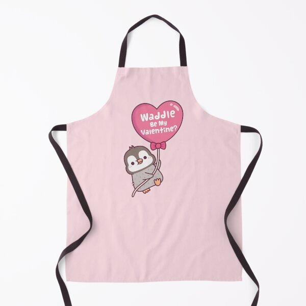 Item preview, Cute Penguin With Heart Balloon Waddle Be My Valentine designed and sold by rustydoodle.