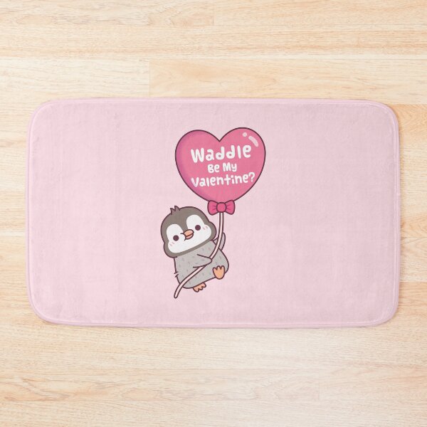 Item preview, Cute Penguin With Heart Balloon Waddle Be My Valentine designed and sold by rustydoodle.