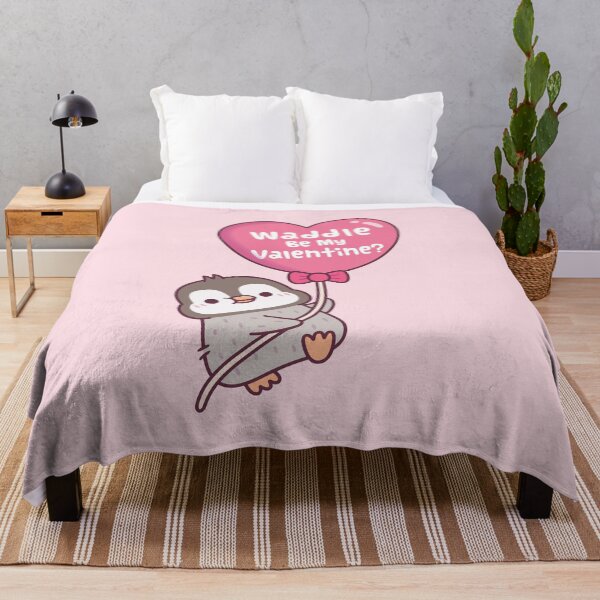 Item preview, Cute Penguin With Heart Balloon Waddle Be My Valentine designed and sold by rustydoodle.