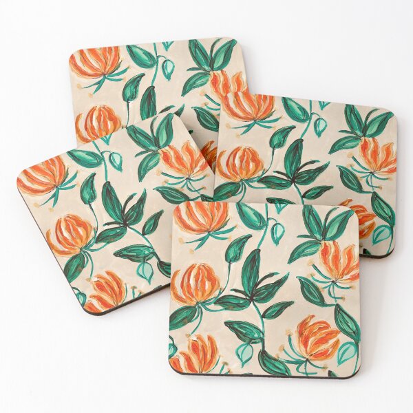 Item preview, Flame Lily of Zimbabwe – Vibrant African Floral Cushion Cover Art designed and sold by Nikkiart24.redbubble.com.