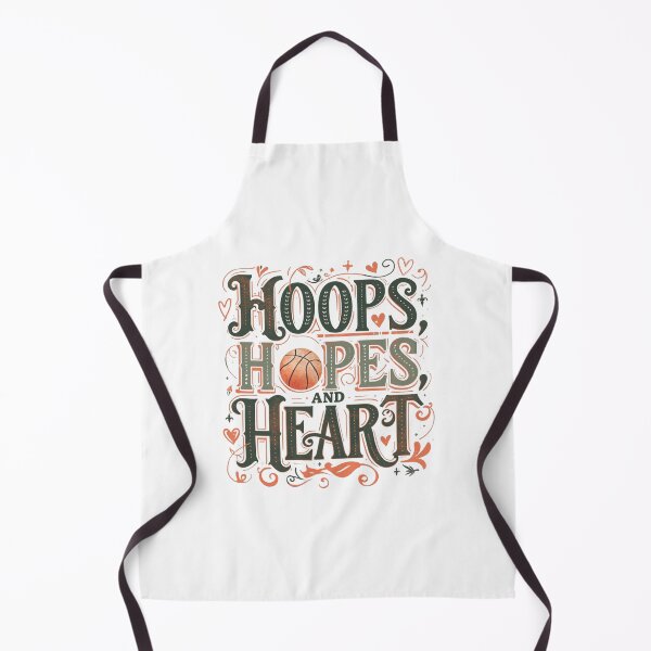 Item preview, Hoops, Hopes, and Heart - Vintage Inspirational Basketball Graphic designed and sold by CulDeSacCreate.